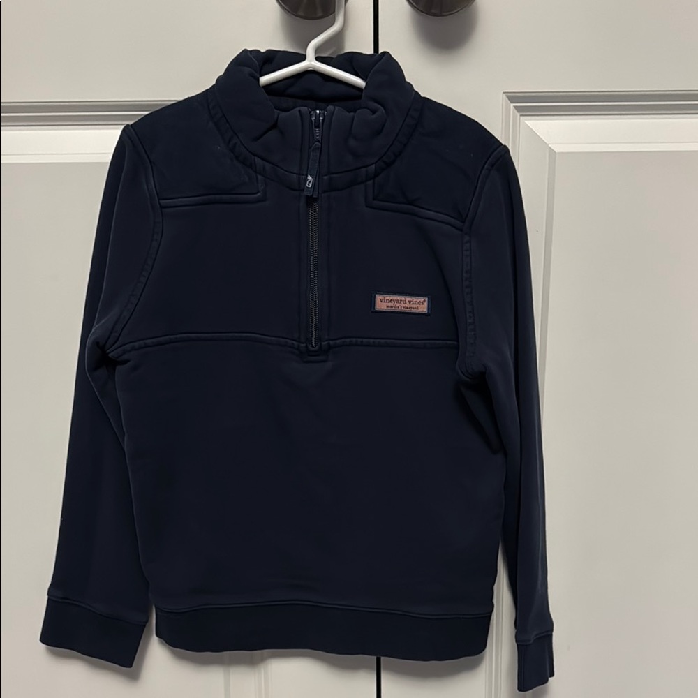 Vineyard Vines Blue Fleece Sweater Quarter-Zip